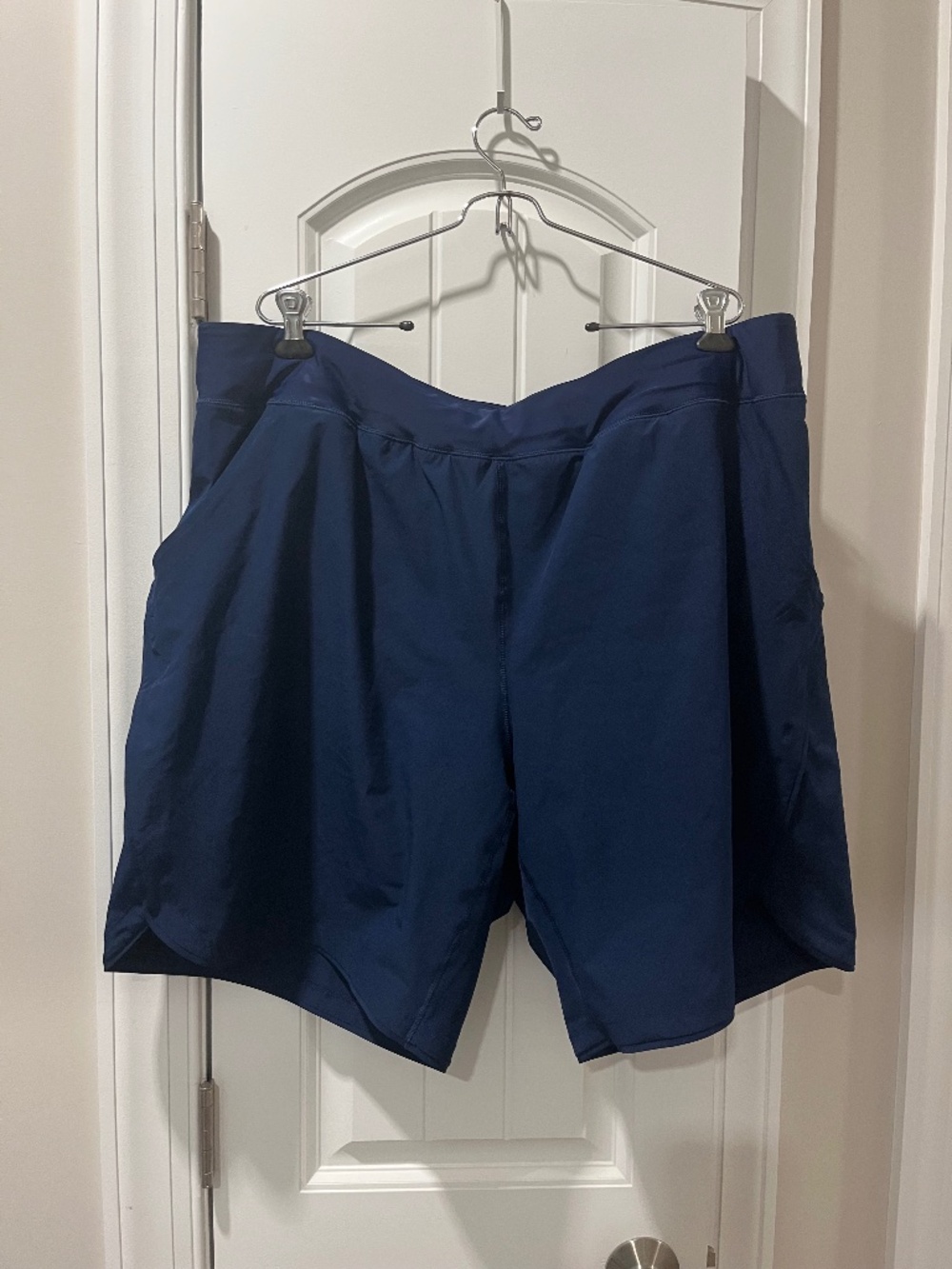 LANDS' END 9" Navy Quick Dry Swim Shorts, size 22w